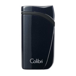 Купить Зажигалка сигарная Colibri Slide (двойное пламя), черная-оружейная сталь 