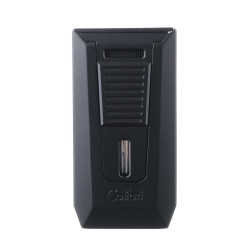 Купить Зажигалка сигарная Colibri Slide (двойное пламя), черно-зеленая 