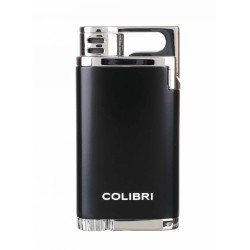 Купить Зажигалка сигарная Colibri Slide (двойное пламя), черно-зеленая 