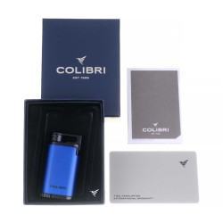 Купить Зажигалка сигарная Colibri Belmont, синяя 