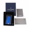 Купить Зажигалка сигарная Colibri Daytona, черно-синяя 