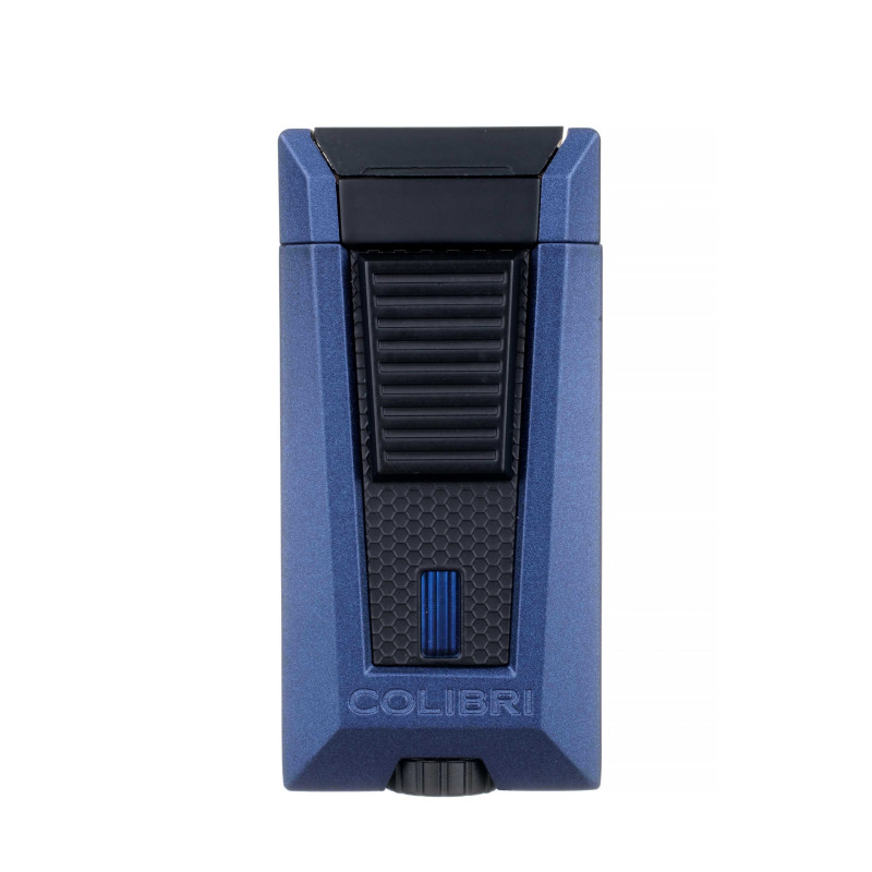 Купить Зажигалка сигарная Colibri Stealth (тройное пламя), синий лак Navy 