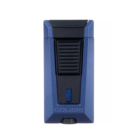 Купить Зажигалка сигарная Colibri Stealth (тройное пламя), синий лак Navy 